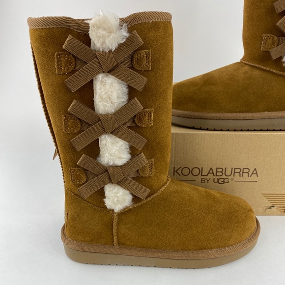NEW Koolaburra By UGG Victoria Tall Chestnut Boots - Picture 4 of 12